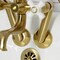 Kingston Brass Tub Wall Mount Clawfoot Tub Faucet with Hand Shower, Brushed Brass KS229PXSB - alternate 5